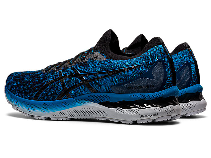 Bezecke Topanky Asics Gel-nimbus 23 Knit Panske Modre Čierne | 20789-QZLT