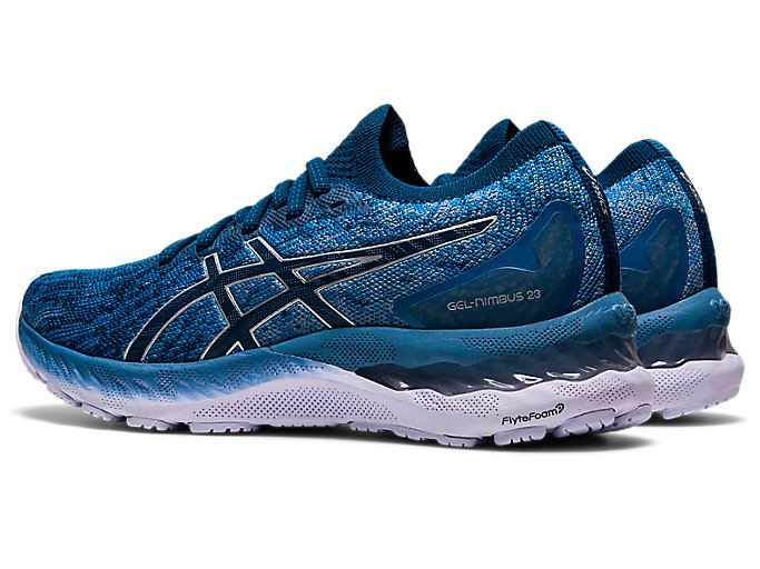 Bezecke Topanky Asics Gel-nimbus 23 Knit Damske Siva Modre | 38917-COJP