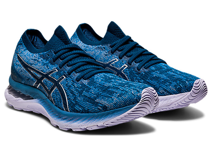 Bezecke Topanky Asics Gel-nimbus 23 Knit Damske Siva Modre | 38917-COJP