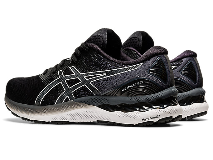 Bezecke Topanky Asics Gel-nimbus 23 Panske Čierne Biele | 68021-VRMU