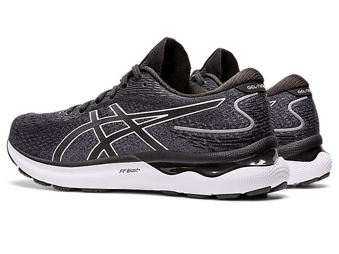 Bezecke Topanky Asics Gel-nimbus 24 (2e) Panske Čierne Biele | 59031-EMOA