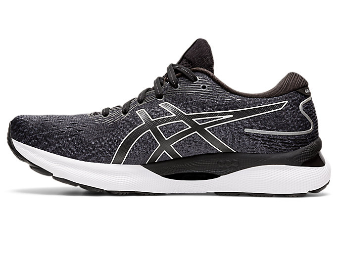 Bezecke Topanky Asics Gel-nimbus 24 (2e) Panske Čierne Biele | 59031-EMOA