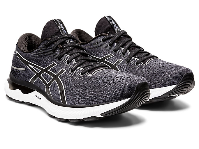 Bezecke Topanky Asics Gel-nimbus 24 (2e) Panske Čierne Biele | 59031-EMOA