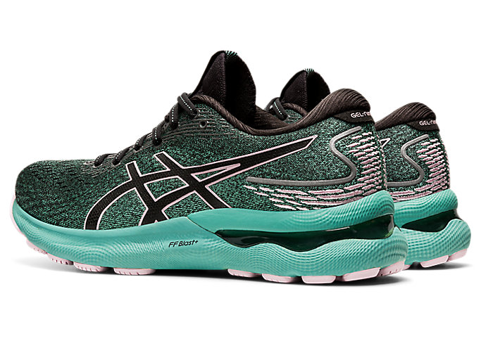 Bezecke Topanky Asics Gel-nimbus 24 Damske Čierne Ruzove | 15876-ZCED