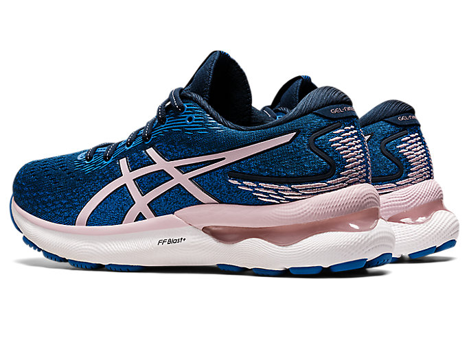 Bezecke Topanky Asics Gel-nimbus 24 Damske Modre Ruzove | 61073-CPKM