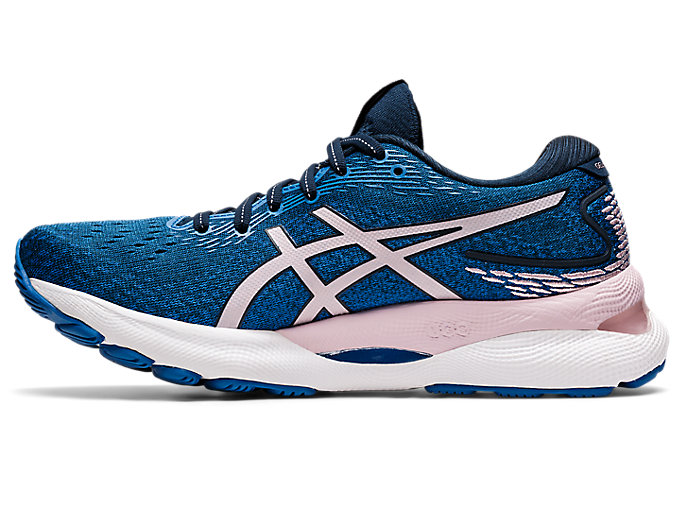 Bezecke Topanky Asics Gel-nimbus 24 Damske Modre Ruzove | 61073-CPKM