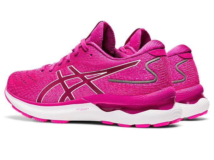 Bezecke Topanky Asics Gel-nimbus 24 Damske Fuchsie Červené Biele | 83269-QMPE