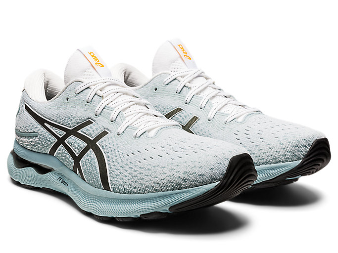 Bezecke Topanky Asics Gel-nimbus 24 Panske Svetlo Siva Biele | 26893-LCNX