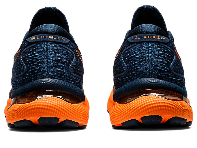 Bezecke Topanky Asics Gel-nimbus 24 Panske Modre Oranžové | 31745-DWVJ