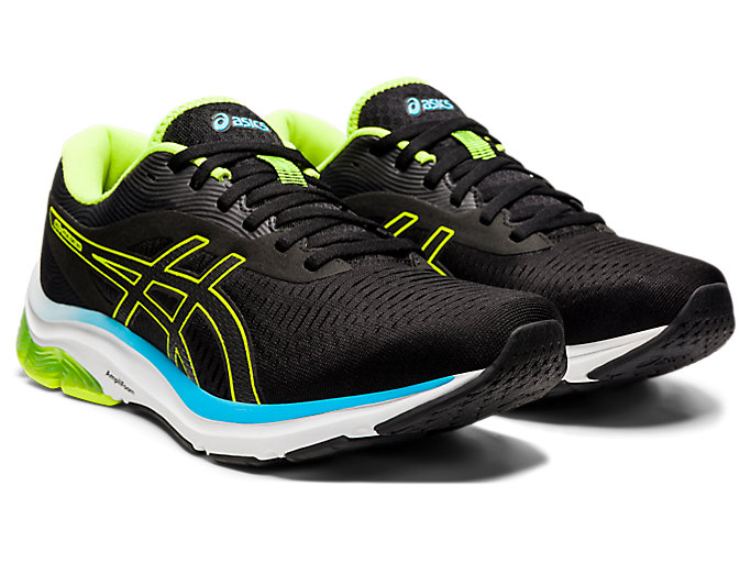 Bezecke Topanky Asics Gel-pulse 12 Panske Čierne Zelene | 01968-OEMG