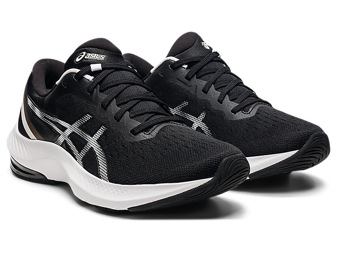 Bezecke Topanky Asics Gel-pulse 13 Damske Čierne Biele | 81497-QXWM