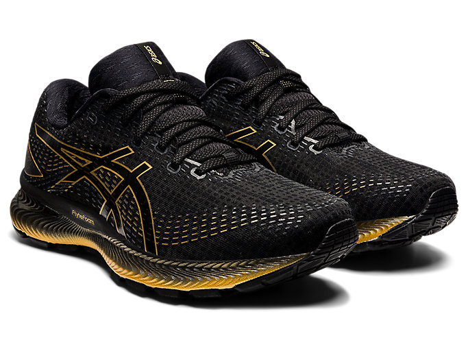 Bezecke Topanky Asics Gel-saiun Panske Čierne Zlate Siva | 29175-PLWN