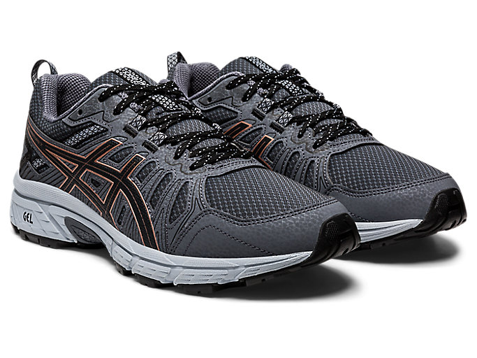 Bezecke Topanky Asics Gel-venture 7 Damske Tmavo Siva Ruzove Zlate | 34069-UWRT