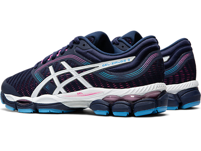 Bezecke Topanky Asics Gel-ziruss 3 Damske Námornícka Modrá Biele | 96751-AVFH