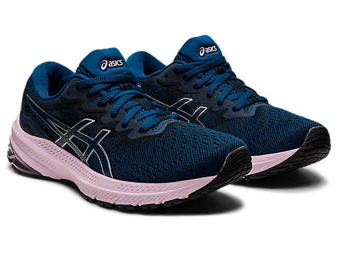 Bezecke Topanky Asics Gt-1000 11 (D) Damske Modre Ruzove | 76025-WOHM