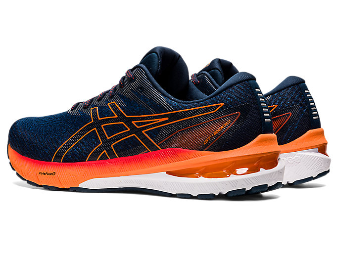 Bezecke Topanky Asics Gt-2000 10 (2e) Panske Modre Oranžové | 47801-SQTF