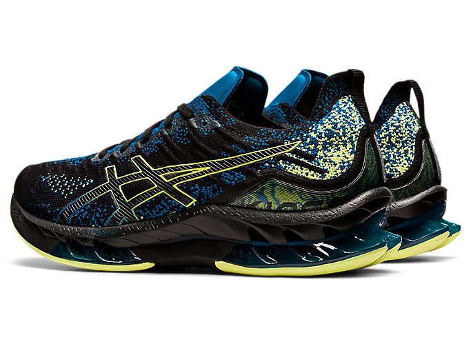 Bezecke Topanky Asics Kinsei Blast Panske Čierne Žlté | 26385-BPUF