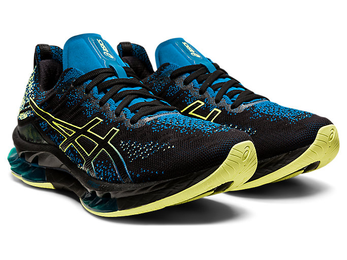 Bezecke Topanky Asics Kinsei Blast Panske Čierne Žlté | 26385-BPUF