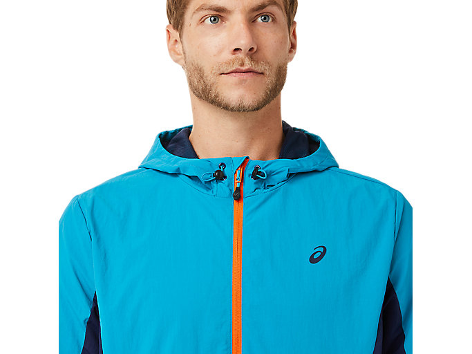 Bundy Asics Anorak Panske Tyrkysové Modre Námornícka Modrá | 13764-FPUH