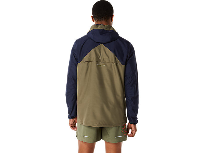 Bundy Asics Fujitrail Anorak Panske Zelene | 46085-OWFG