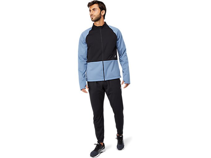 Bundy Asics Thermostorm Full Zip Panske Modre Čierne | 63918-PQJF