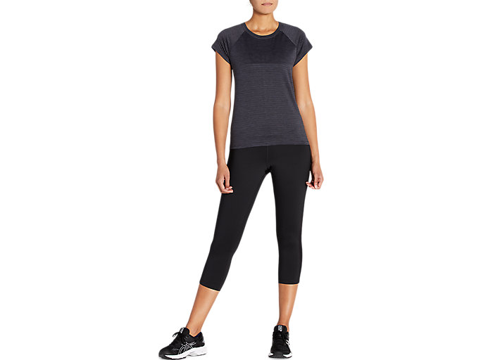 Leginy Asics Kate Mesh Capri Damske Čierne | 25680-WCBT