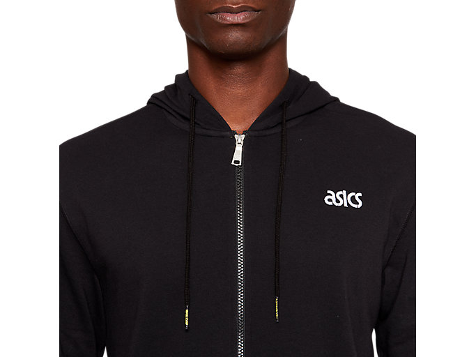 Mikiny S Kapucňou Asics French Terry Full Zip Panske Čierne | 75820-TAOE