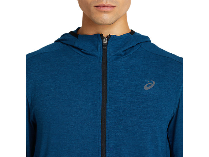 Mikiny S Kapucňou Asics Performance Full Zip Panske Modre | 15267-YFEH