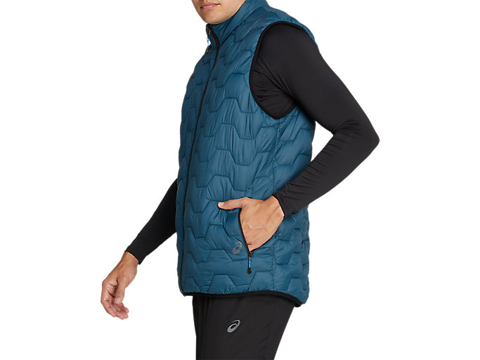 Mikiny S Kapucňou Asics Reverse Insulated Vest Panske Modre Modre | 01379-JSKI