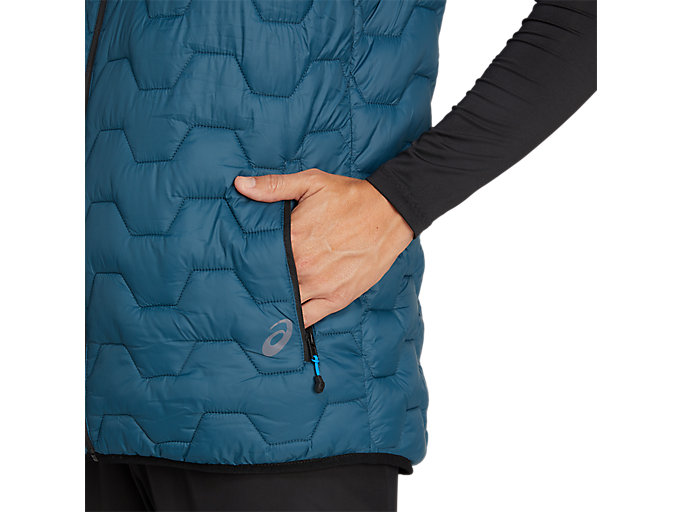 Mikiny S Kapucňou Asics Reverse Insulated Vest Panske Modre Modre | 01379-JSKI