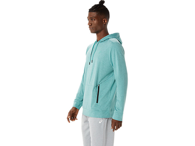 Mikiny S Kapucňou Asics Tech Pullover Panske Olivovo Zelená | 85031-MZBW