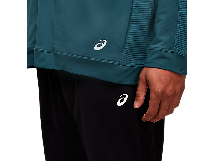 Mikiny S Kapucňou Asics Thermopolis Fleece 1/2 Zip Panske Modre | 28037-PMZD