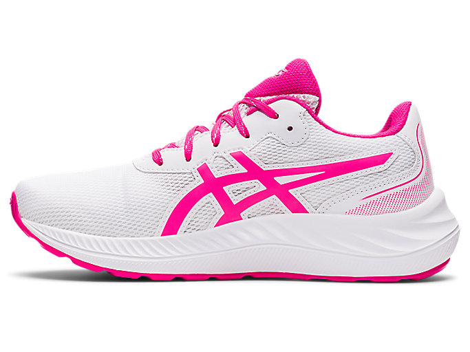 Skolske Topanky Asics Gel-excite 9 Grade Detske Biele Ruzove | 29147-KJPQ