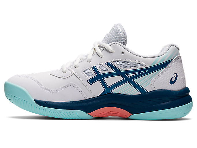 Skolske Topanky Asics Gel-game 8 Grade Detske Biele Svetlo Indigo | 83145-LJOT