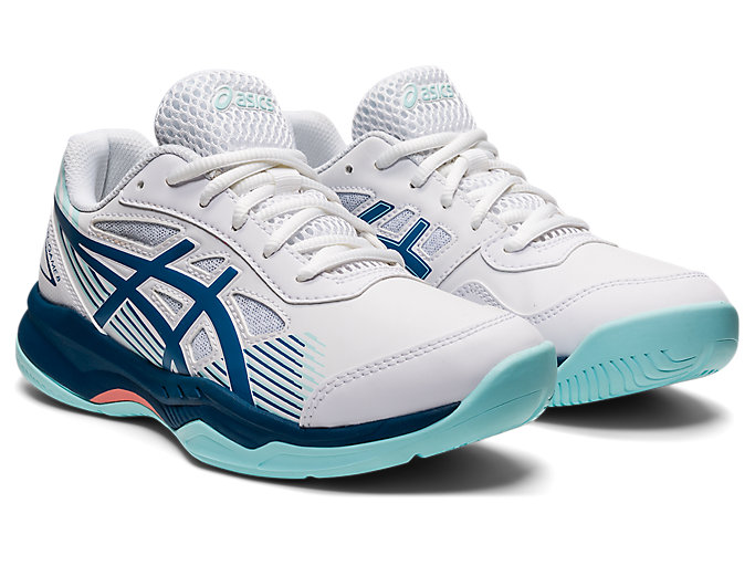 Skolske Topanky Asics Gel-game 8 Grade Detske Biele Svetlo Indigo | 83145-LJOT