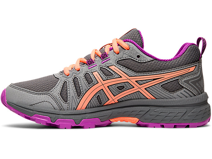 Skolske Topanky Asics Gel-venture 7 Grade Detske Čierne | 69084-JDAV