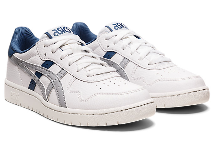 Skolske Topanky Asics Japan S Grade Detske Biele Siva | 03542-WHSJ