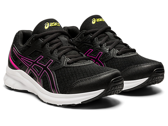 Skolske Topanky Asics Jolt 3 Grade Detske Čierne Ruzove | 85721-FXKL