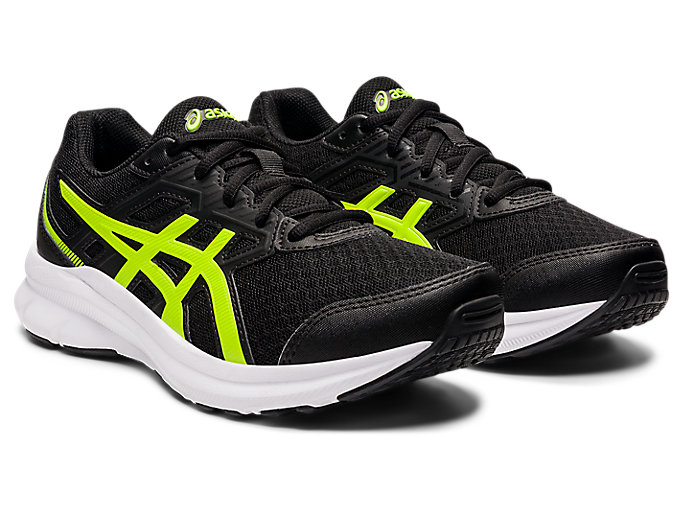 Skolske Topanky Asics Jolt 3 Grade Detske Čierne Zelene | 98504-OHMV