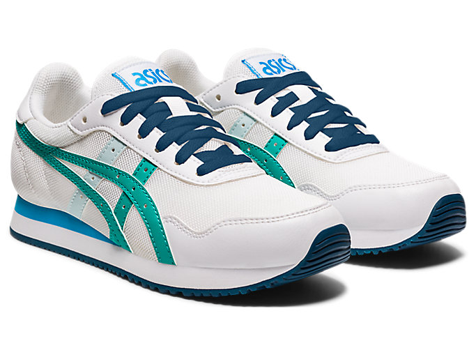 Skolske Topanky Asics Tiger Runner Grade Detske Biele | 26534-EHZK