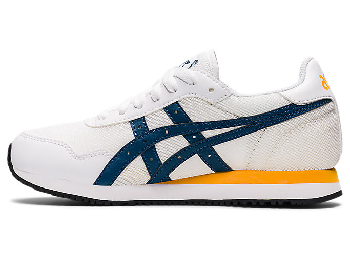 Skolske Topanky Asics Tiger Runner Grade Detske Biele Svetlo Indigo | 79360-MQUA