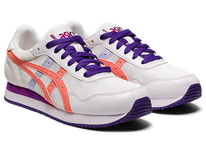 Skolske Topanky Asics Tiger Runner Grade Detske Biele | 86019-HCNB