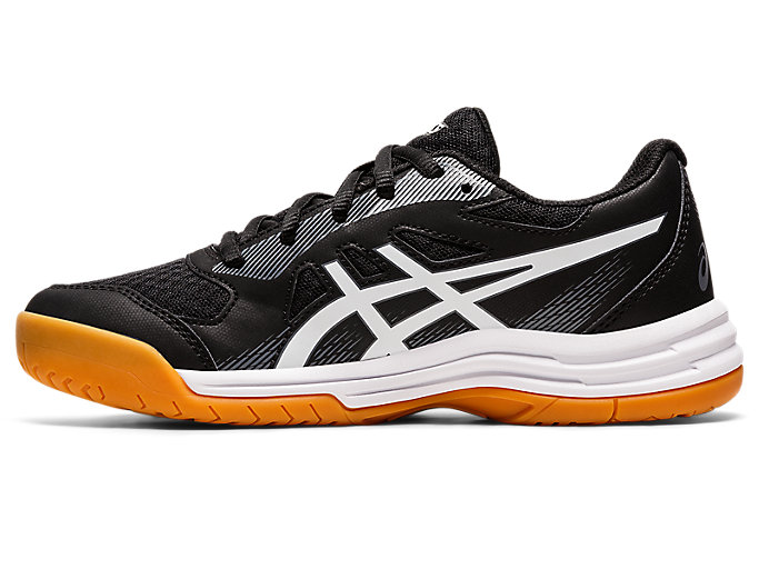 Skolske Topanky Asics Upcourt 5 Grade Detske Čierne Biele | 15034-JTGC