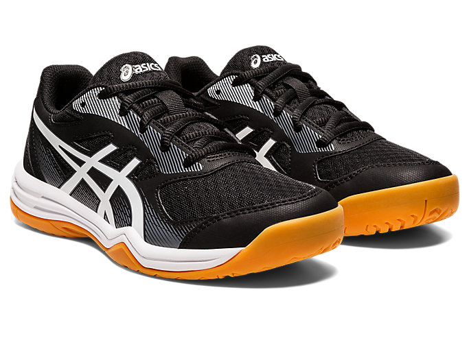 Skolske Topanky Asics Upcourt 5 Grade Detske Čierne Biele | 15034-JTGC