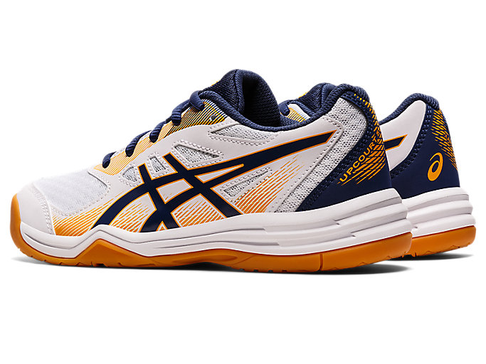 Skolske Topanky Asics Upcourt 5 Grade Detske Biele Tmavo | 25901-IZRA