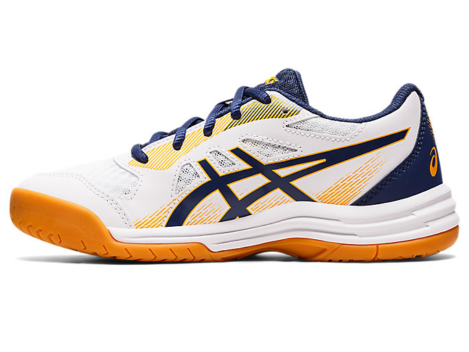 Skolske Topanky Asics Upcourt 5 Grade Detske Biele Tmavo | 25901-IZRA