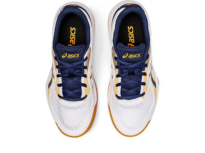 Skolske Topanky Asics Upcourt 5 Grade Detske Biele Tmavo | 25901-IZRA