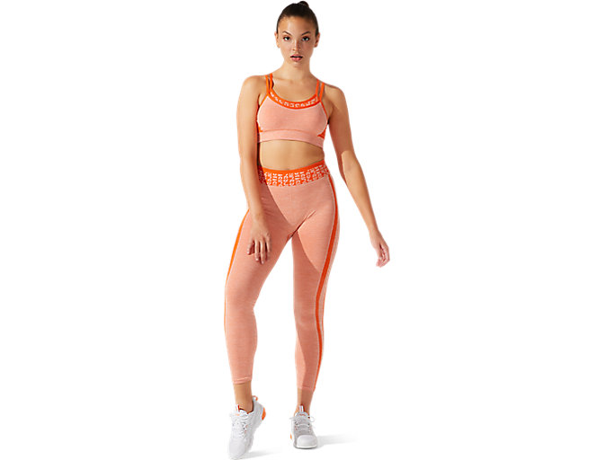 Sportove Podprsenky Asics Cropped Logo Seamless Damske Oranžové Oranžové Koralove | 15347-EXGR