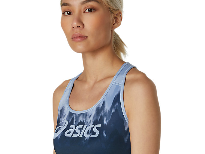 Sportove Podprsenky Asics Logo Kasane Damske Biele Modre | 65478-BFMS