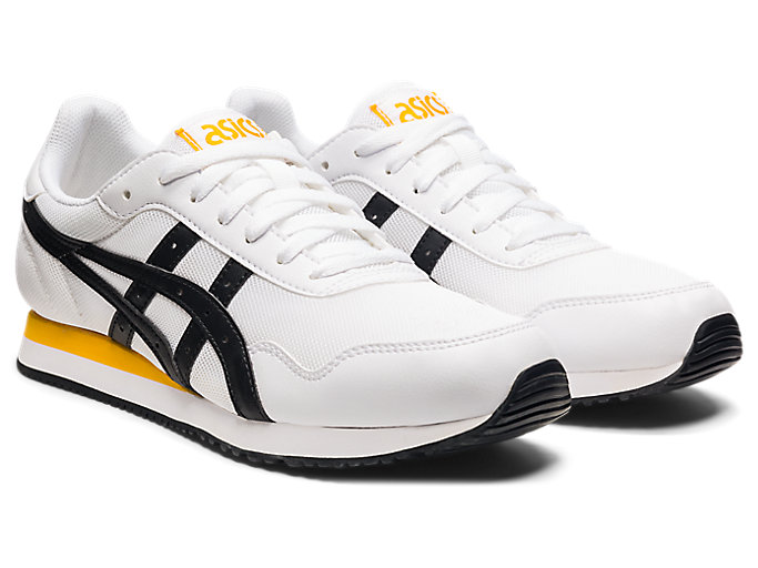 Tenisky Asics Tiger Runner Panske Biele Čierne | 35487-OSGQ